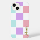 Modernes Eligant Retro Line Monogramm Case-Mate iPhone Hülle (Rückseite)