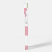 Modernes Eligant Retro Line Monogramm Case-Mate iPhone Hülle (Rückseite / Links)