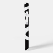 Modernes Eligant Retro Line Monogramm Case-Mate iPhone Hülle (Rückseite / Links)