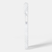 Modernes Eligant Retro Line Monogramm Case-Mate iPhone Hülle (Rückseite / Links)