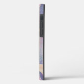 Modernes Eligant Retro Line Monogramm Case-Mate iPhone Hülle (Rückseite / Links)
