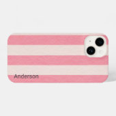 Modernes Eligant Retro Line Monogramm iPhone Hülle (Rückseite (Horizontal))