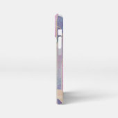 Modernes Eligant Retro Line Monogramm iPhone Hülle (Linke Seite)