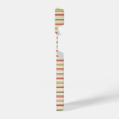 Modernes Eligant Retro Line Monogramm iPhone Hülle (Linke Seite)