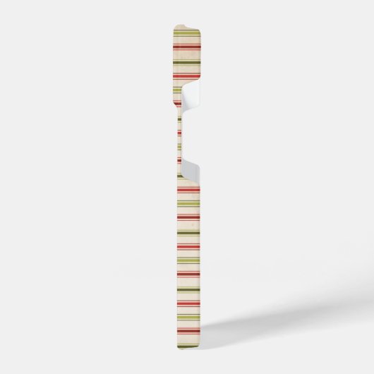 Modernes Eligant Retro Line Monogramm iPhone Hülle (Linke Seite)