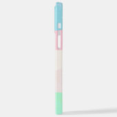 Modernes Eligant Retro Line Monogramm iPhone Hülle (Linke Seite)