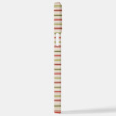 Modernes Eligant Retro Line Monogramm iPhone Hülle (Rechte Seite)