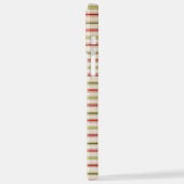 Modernes Eligant Retro Line Monogramm iPhone Hülle (Linke Seite)