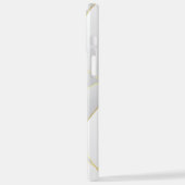 Modernes Eligant Retro Line Monogramm iPhone Hülle (Linke Seite)