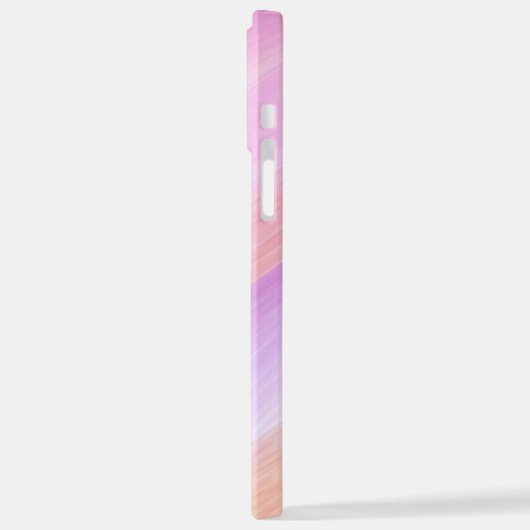 Modernes Eligant Retro Line Monogramm iPhone Hülle (Linke Seite)