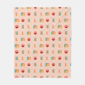 Modernes Elmo Muster Fleecedecke (Vorderseite)