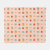 Modernes Elmo Muster Fleecedecke (Vorderseite (Horizontal))