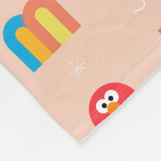 Modernes Elmo Muster Fleecedecke (Ecke)
