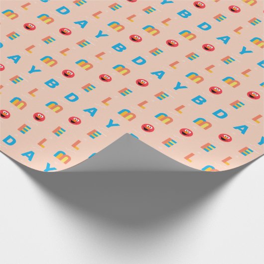 Modernes Elmo Muster Geschenkpapier (Ecke)