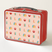 Modernes Elmo Muster Metall Brotdose (Vorderseite)