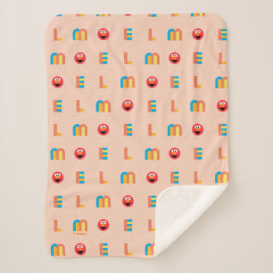 Modernes Elmo Muster Sherpadecke