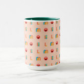 Modernes Elmo-Muster Tasse (Zentrum)
