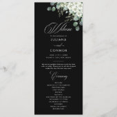 Modernes Emerald Greenerity Hochzeitsprogramm Programm (Vorderseite)