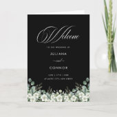 Modernes Emerald Greenerity Hochzeitsprogramm Programm (Vorderseite)