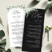 Modernes Emerald Greenerity Wedding Menu Menükarte