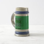MODERNES EMERALD-GRÜNE BILDTEXTVORLAGE BIERGLAS (Vorderseite Links)