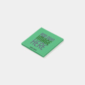 MODERNES EMERALD-GRÜNE BILDTEXTVORLAGE POST-IT KLEBEZETTEL (angewinkelt)