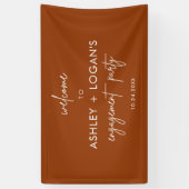 Modernes Engagement für Terracotta Banner (Vertikal)