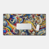 Modernes Engineering Cool elektronisch abstrakt Schreibtischunterlage (Tastatur & Maus)