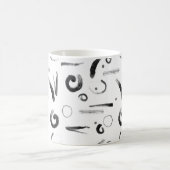 Modernes Enso-Muster im Sumi-e-Stil Kaffeetasse (Mittel)