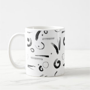 Modernes Enso-Muster im Sumi-e-Stil Kaffeetasse