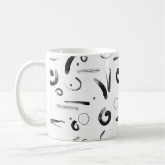 Modernes Enso-Muster im Sumi-e-Stil Kaffeetasse