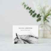 Modernes Equine Chiropraktor Physiotherapeut Foto Visitenkarte (Stehend Vorderseite)