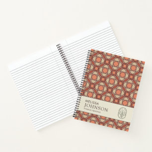 Modernes erdverbundenes Mosaik-Interieur-Design-No Notizblock
