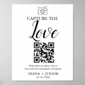 Modernes Erfassen der Liebe, die QR-Codezeichen ho Poster (Vorne)