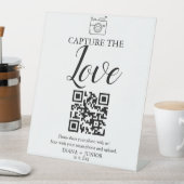 Modernes Erfassen der Liebe, die QR-Codezeichen ho Sockelschild (In Situ)