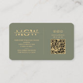 Modernes Ernährungszentrum Visitenkarte (Rückseite)