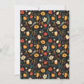 Modernes Erntedank Dinner Elegante Freundlichkeit  Einladung (Rückseite)