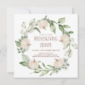 Modernes Erntedank Dinner Freundliches Festessen Einladung (Vorderseite)