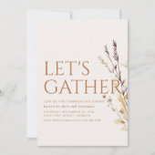 Modernes Erntedank Dinner Party Einladung (Vorderseite)