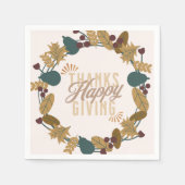 Modernes Erntedank Dinner Party Kleider Serviette (Vorderseite)