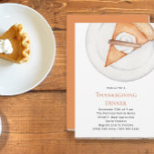 Modernes Erntedank Dinner Pumpkin Pie Einladung