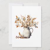 Modernes Erntedank Einladung (Rückseite)