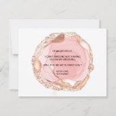 Modernes Erröten wird meine Einladung zu meiner Bl (Rückseite)