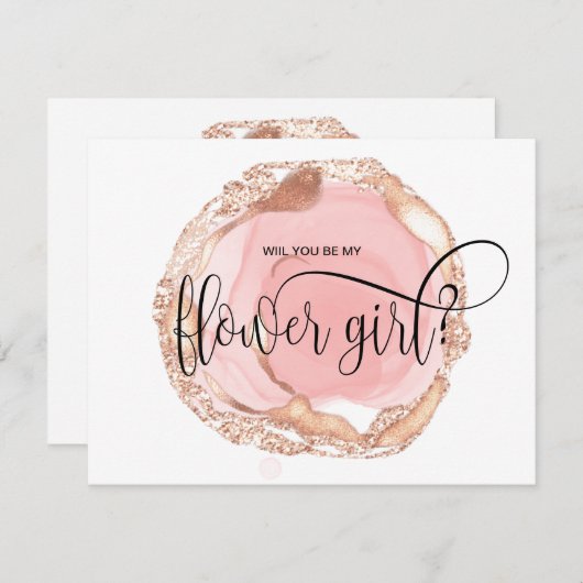 Modernes Erröten wird meine Einladung zu meiner Bl (Vorne/Hinten)