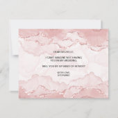 Modernes Erröten wird Sie zur Trauzeugin einladen Einladung (Rückseite)