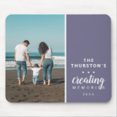 Modernes Erstellen von Erinnerungen Familie Foto P Mousepad (Vorne)