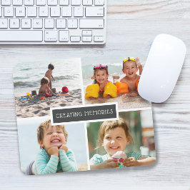 Modernes Erstellen von Erinnerungen Familienfoto C Mousepad