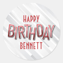 Modernes Erwachsenenrot zum Geburtstag