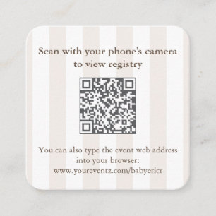 Modernes Espresso Martini Brautparty QR Code UAWG Begleitkarte