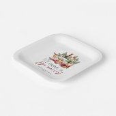 Modernes Essen Drink und genießen Sie einen angene Pappteller (Gewinkelt)